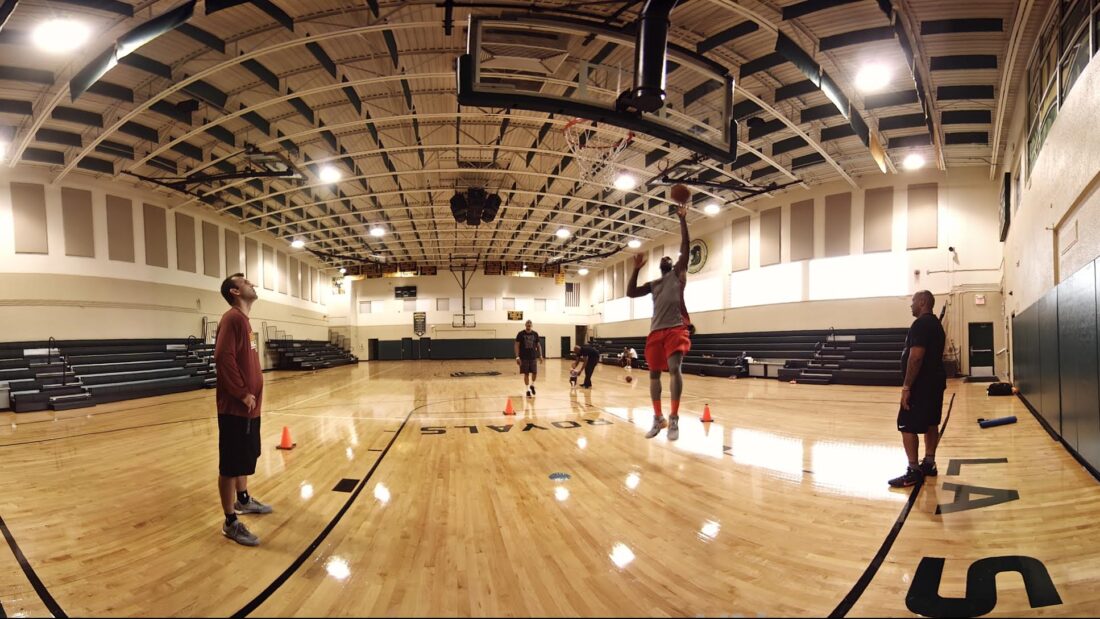 lbj basket court