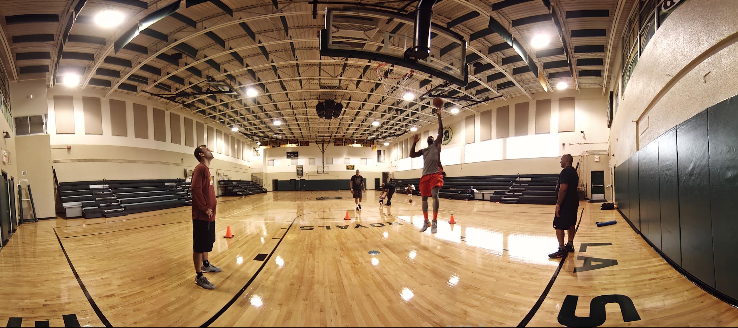 lbj basket court