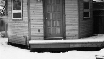 Backyard studio ca 1988; shortly after being built (Mark Ellestad photograph)